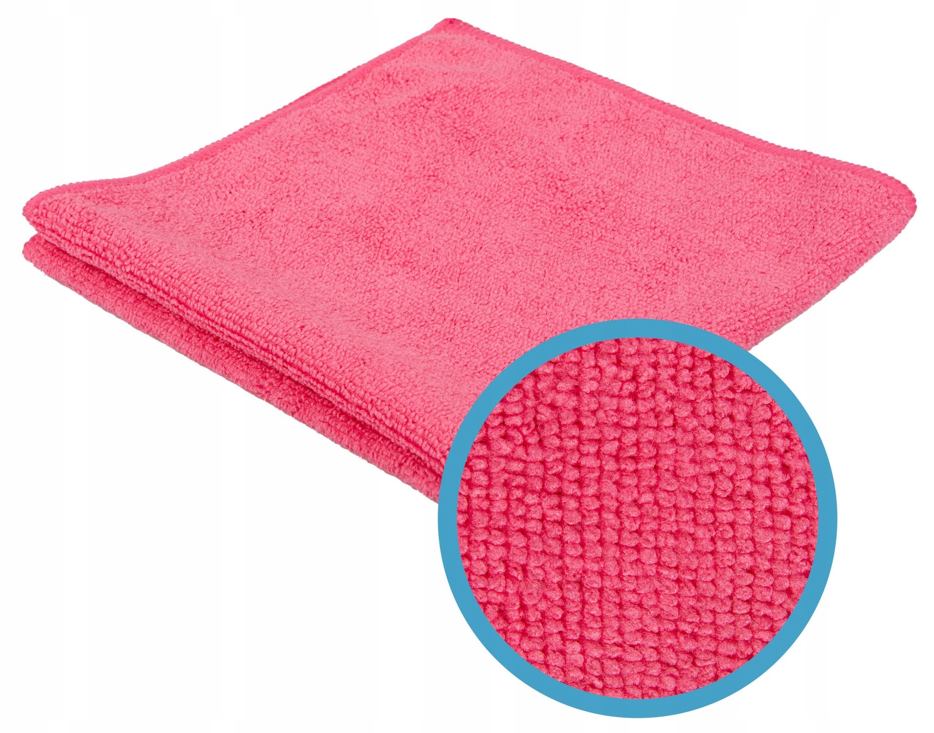 Ścierka z mikrofibry 30 × 30 cm, 230 g/m² — czerwona