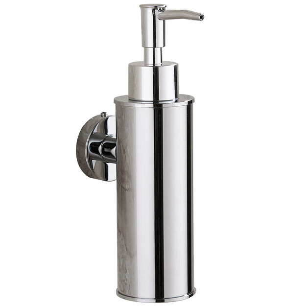 Dozownik mydła w płynie ścienny okrągły SYDNEY CHROME 170 ml