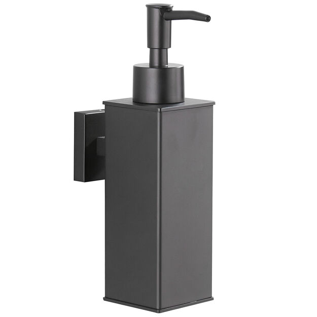 Dozownik mydła w płynie ścienny kwadratowy SYDNEY BLACK 170 ml