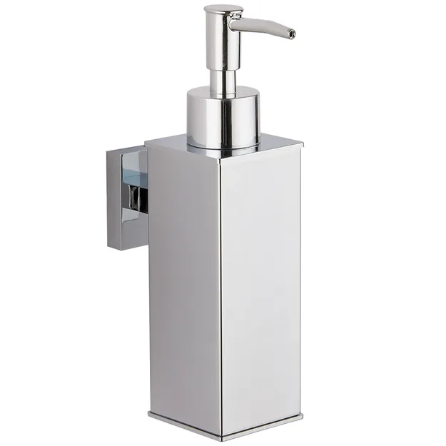 Dozownik mydła w płynie ścienny kwadratowy SYDNEY CHROME 170 ml