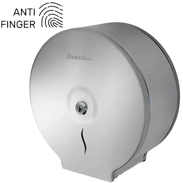 Podajnik papieru toaletowego HIT ANTIFINGER, stal matowa